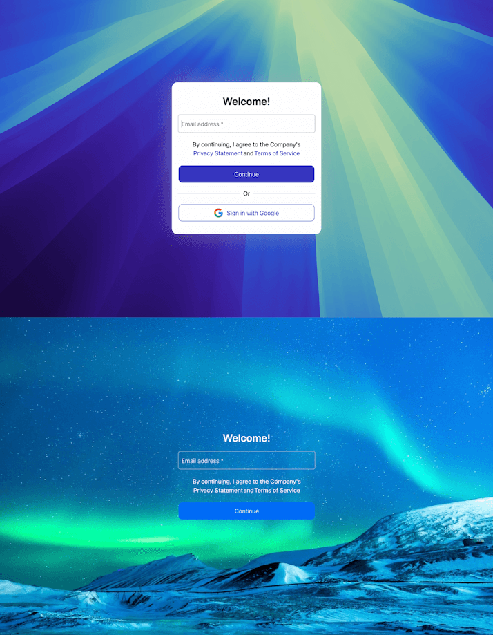 Fig: An example of hosted login