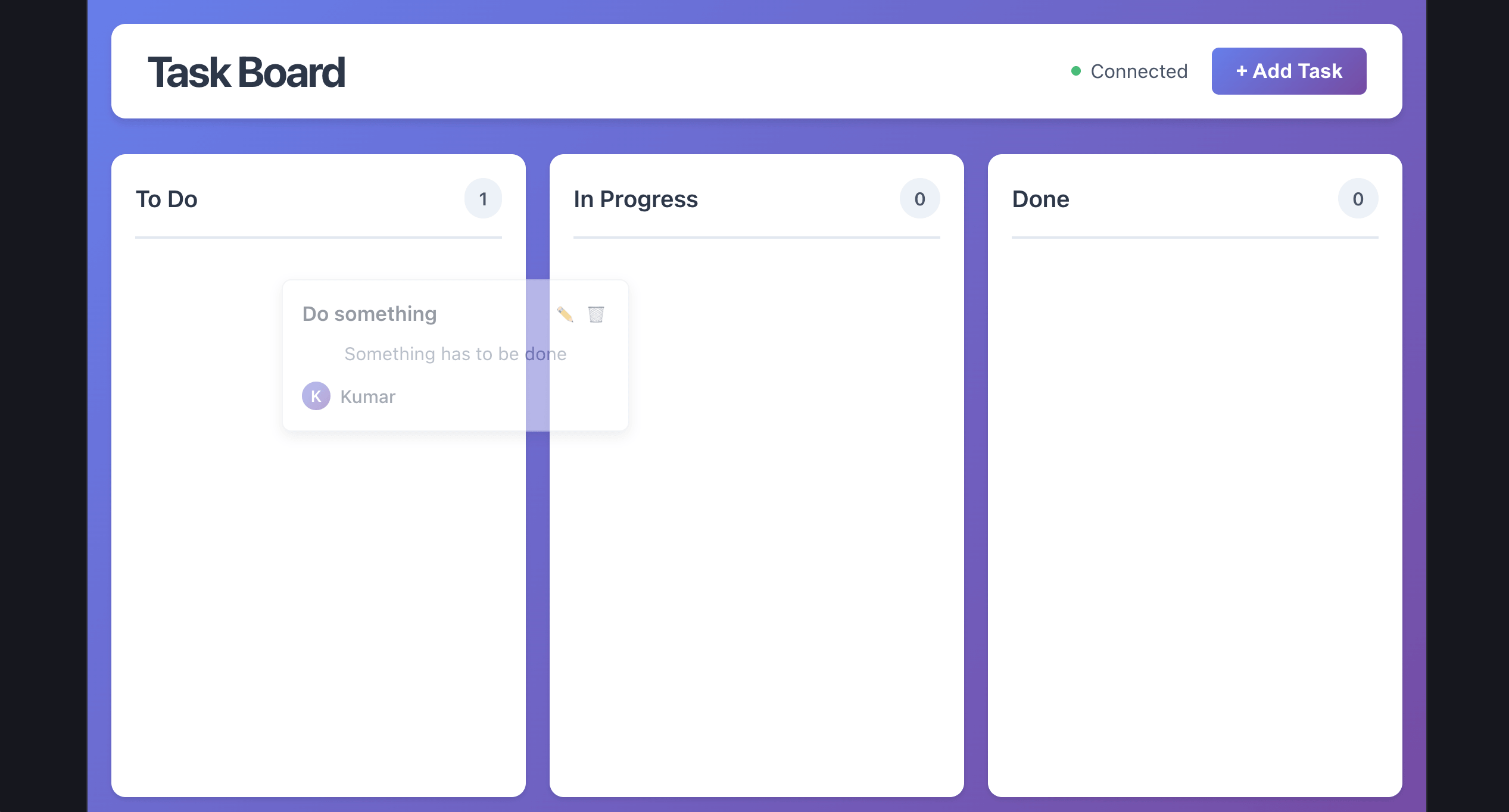 Fig: The generated UI as written by Windsurf