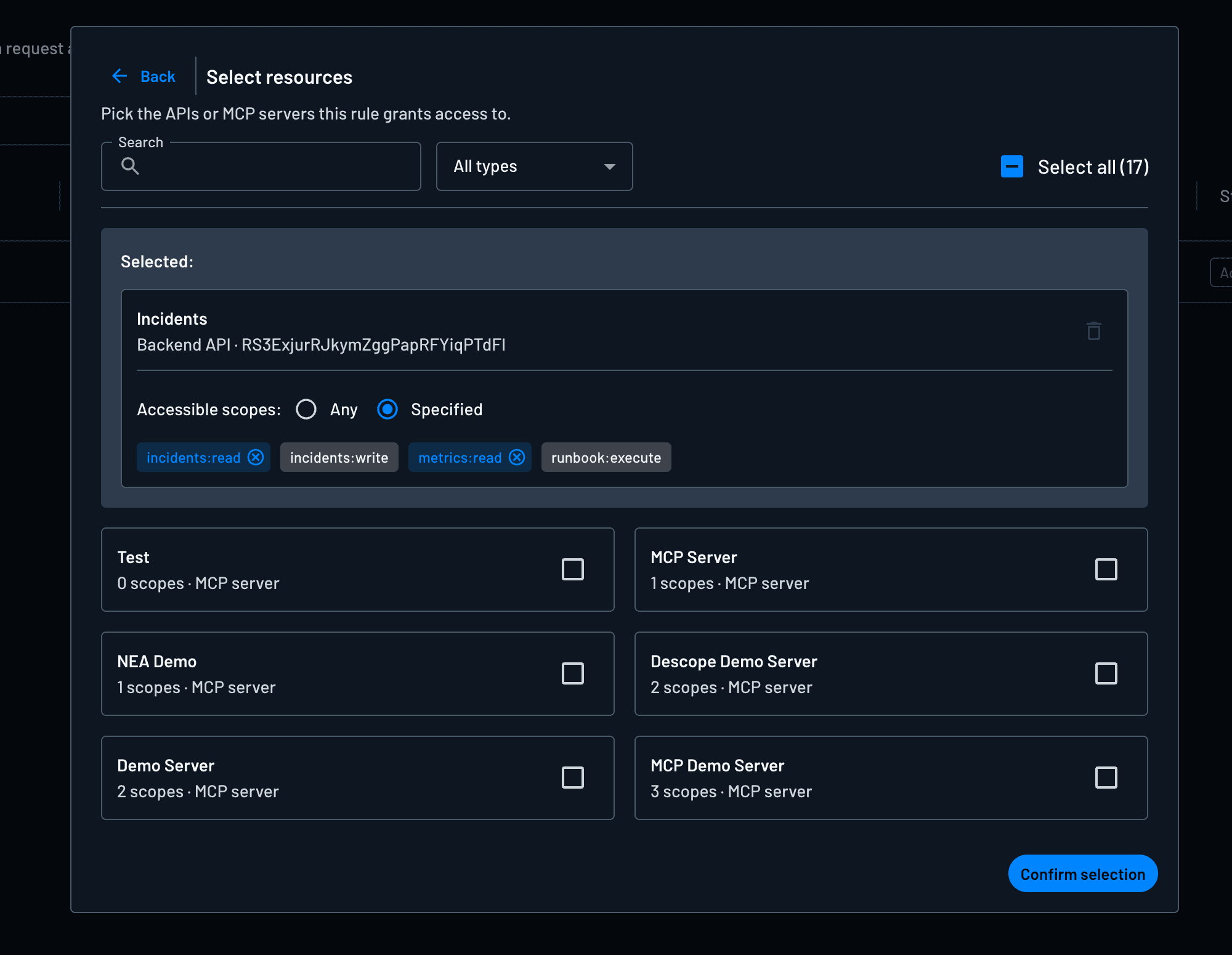 Provide read-only scopes to agent when it doesn't have a user