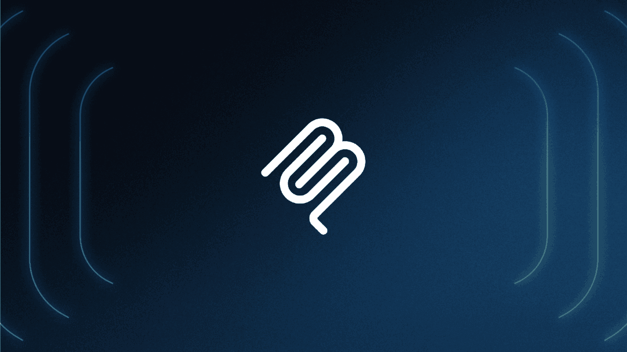 Model Context Protocol logo on a dark blue background with subtle geometric corner elements.