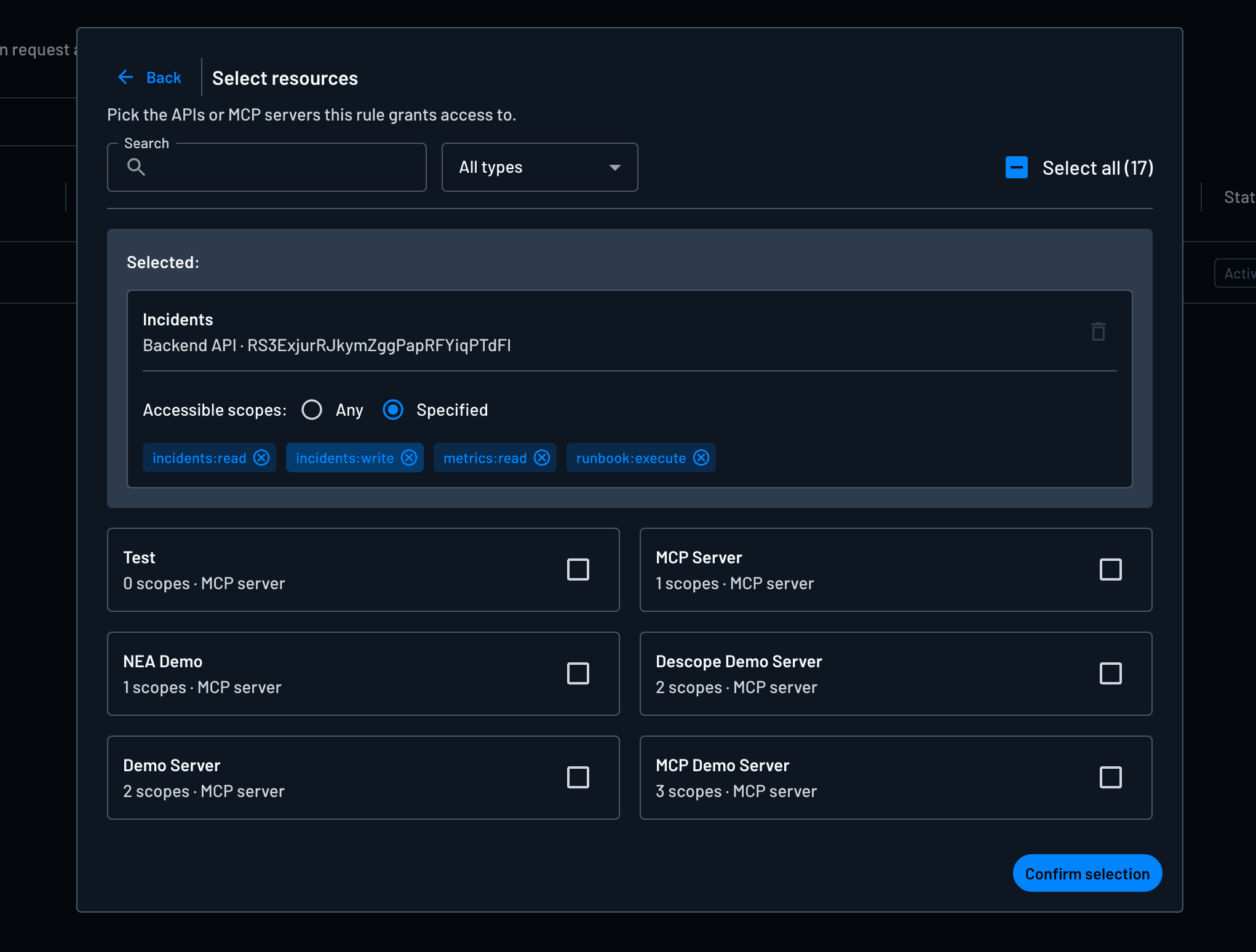 Provide all scopes (including write scopes) when a user is present with the agent