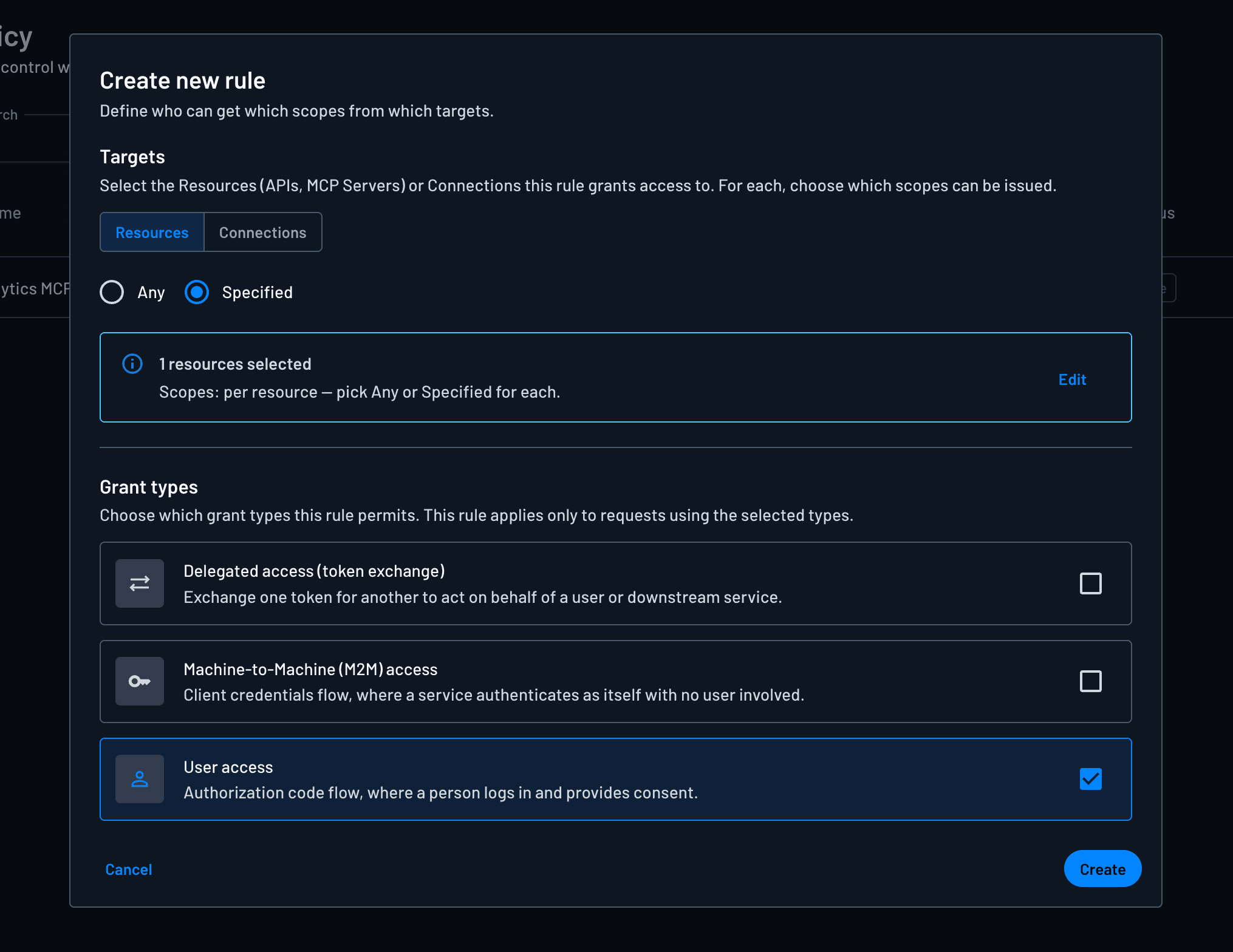 Defining access control policies for AgentCore agents